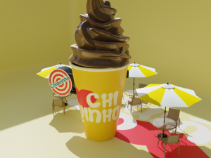 Scene Arch Chiquinho Ice Cream 3D Model