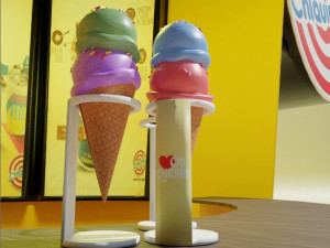 Scene Arch Chiquinho Ice Cream 3D Model