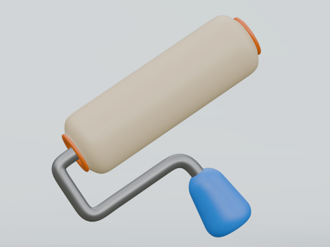 Lowpoly 3D Construction Equipment Icon Set 3D-Modell