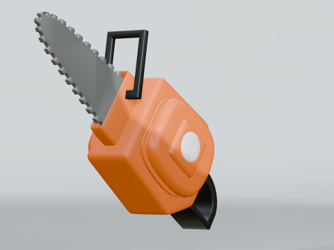 Lowpoly 3D Construction Equipment Icon Set 3D-Modell
