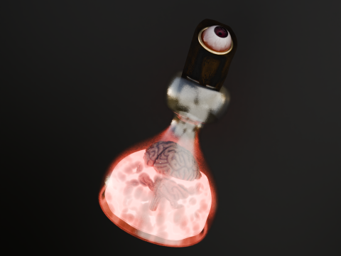 Potion Brain MindEye Elixir Modello 3D