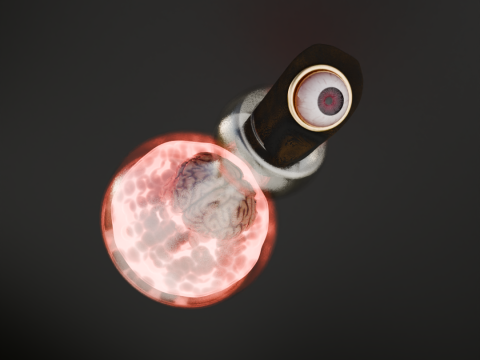 Potion Brain MindEye Elixir Modello 3D