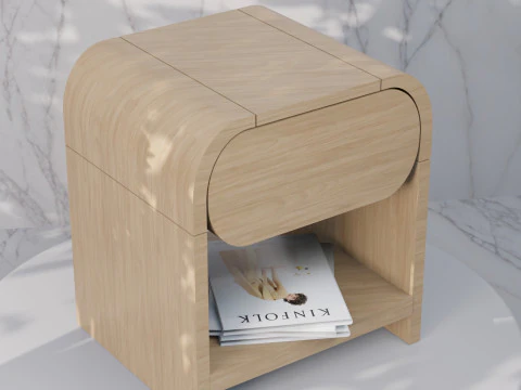 Unique Nightstand Designs in 3D 3D Model