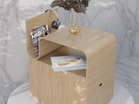 Unique Nightstand Designs in 3D 3D Model