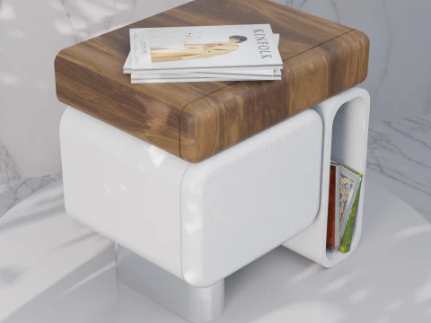 Unique Nightstand Designs in 3D 3D Model