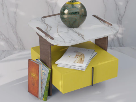 Unique Nightstand Designs in 3D 3D Model