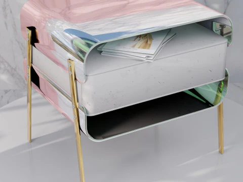 Unique Nightstand Designs in 3D 3D Model
