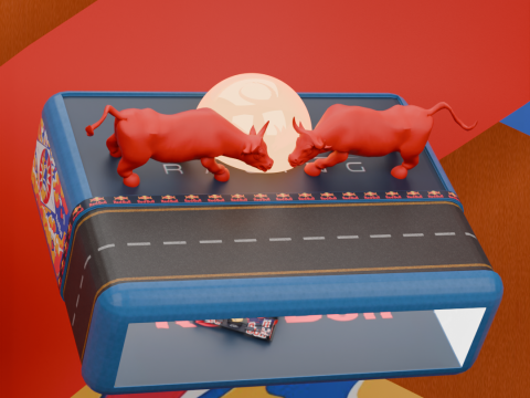 Red Bul F1 Car Display Stand Decor 3D मॉडल