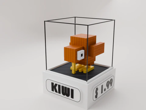 동물 아이소메트릭 복셀 팩 3D 모델