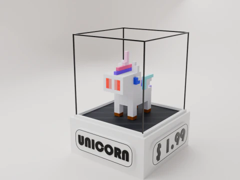 동물 아이소메트릭 복셀 팩 3D 모델