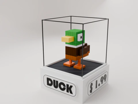 동물 아이소메트릭 복셀 팩 3D 모델