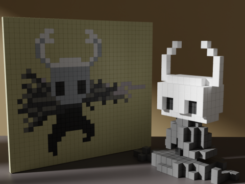 Hollow Knight Voxel Stylized Cubic 3D 模型