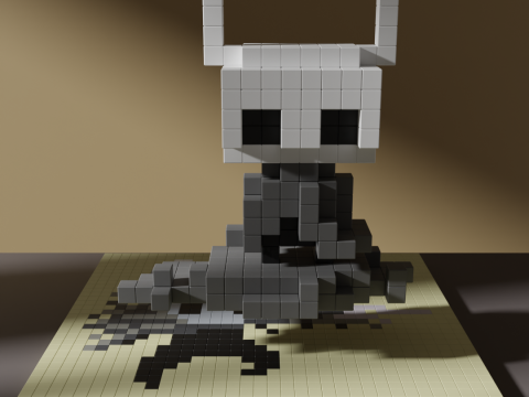 Hollow Knight Voxel Stylized Cubic 3D Model