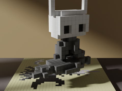 Hollow Knight Voxel Stylized Cubic 3D Model