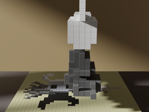 Hollow Knight Voxel Stylized Cubic 3D Model