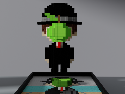 The Son of Man Voxel Stylized Cubic Model 3D
