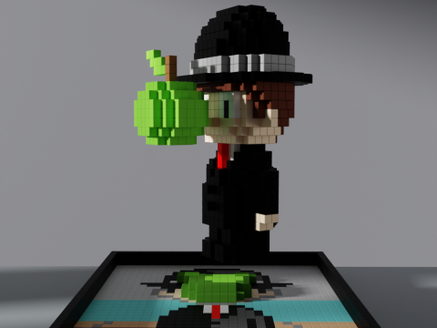 The Son of Man Voxel Stylized Cubic Model 3D