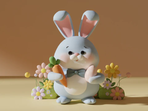Easter Bunny Model Pack 3D Model