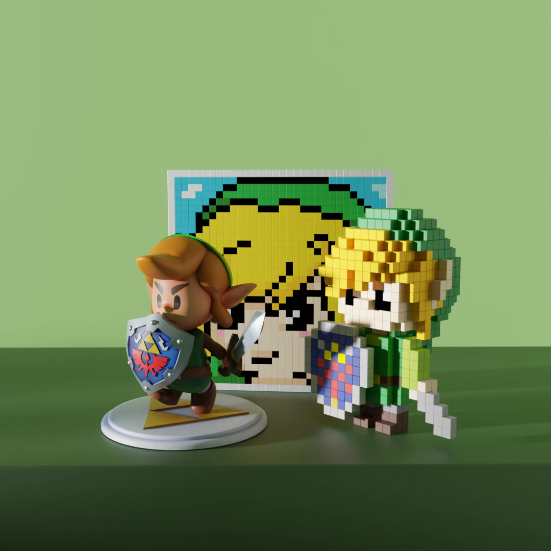 Link The Legend of Zelda 3D Model .c4d .max .obj .3ds .fbx .stl .blend 