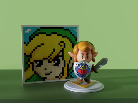 Link The Legend of Zelda 3D Model