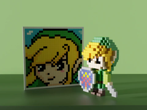 Link The Legend of Zelda 3D Model
