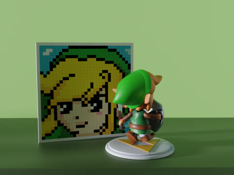 Link The Legend of Zelda 3D Model
