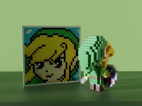 Link The Legend of Zelda 3D Model