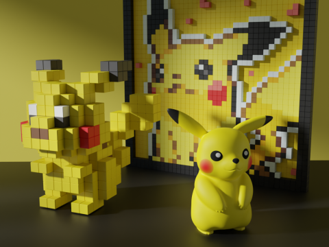 Pikachu Pokemon 3D Model