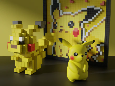 Pok&eacute;mon Pikachu Modelo 3D