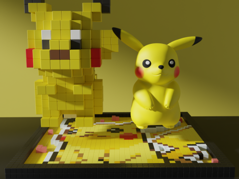Pikachu Pokemon Model 3D