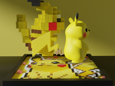 Pikachu Pokemon Model 3D