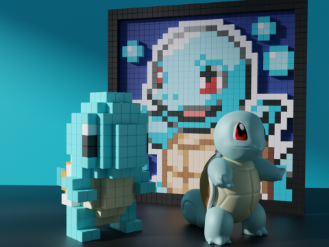 Squirtle Pokemon 3D Model