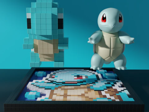 Squirtle Pokemon 3D Model