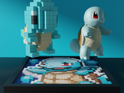 Squirtle Pokemon Model 3D