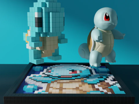 Squirtle Pokemon 3D Model
