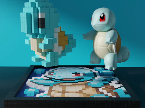 Squirtle Pokemon 3D Model
