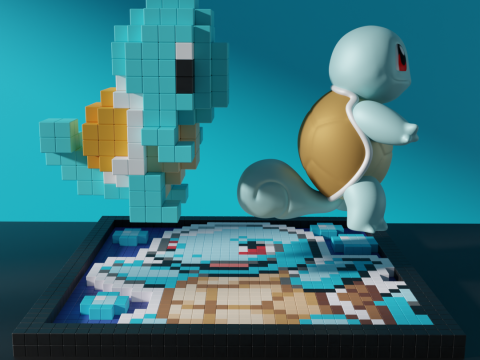 Squirtle Pokemon Model 3D