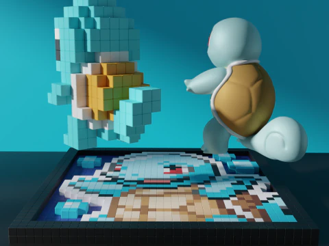 Squirtle Pokemon 3D Model