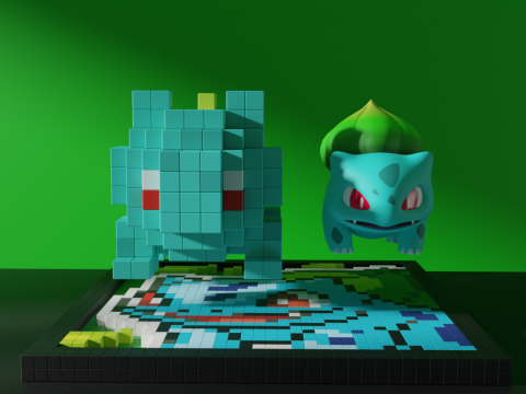 Bulbasaur Pokemon 3D Model