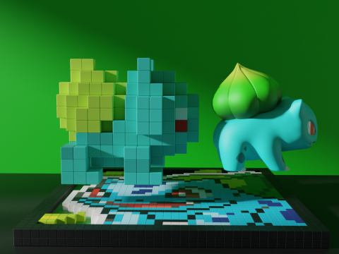 Bulbasaur Pokemon 3D Model