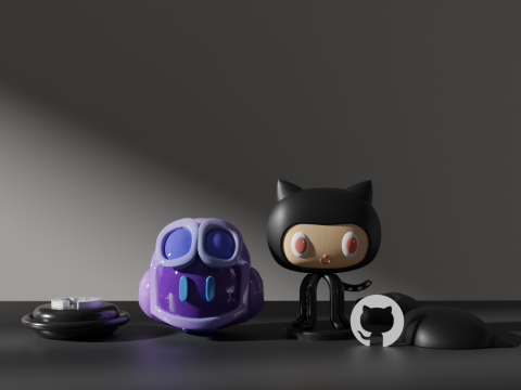 GitHub Copilot Logo Models 3Dモデル