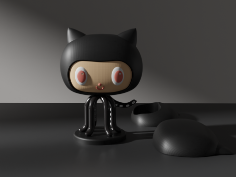 GitHub Copilot Logo Models Modelo 3D