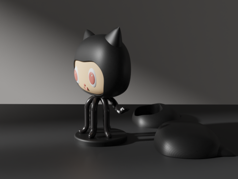 GitHub Copilot Logo Models Modelo 3D
