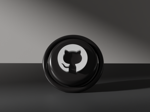 GitHub Copilot Logo Models Modelo 3D