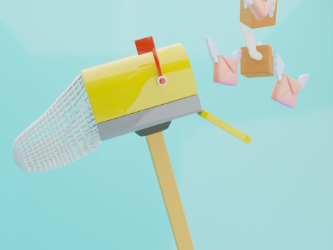 Butterfly Net with Flying Mailbox 3D Model