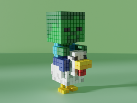 Chicken Jockey 3D Model