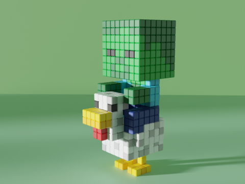 Chicken Jockey 3D 模型