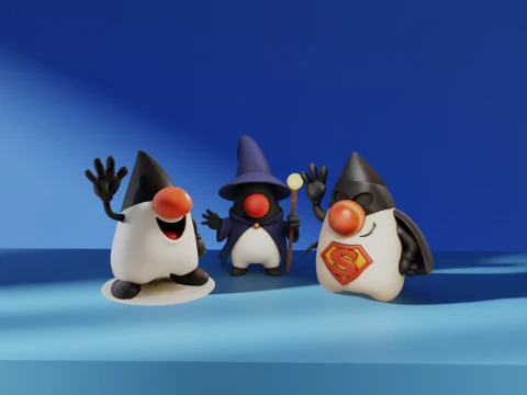 Java 吉祥物 Duke 3D 模型