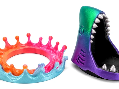 Shark Universal Holder Bottle Desk Organizer 3D Model