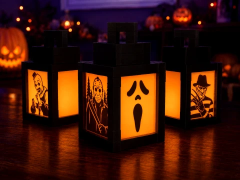 Halloween Lamp Horror Lantern Pack Modelo 3D